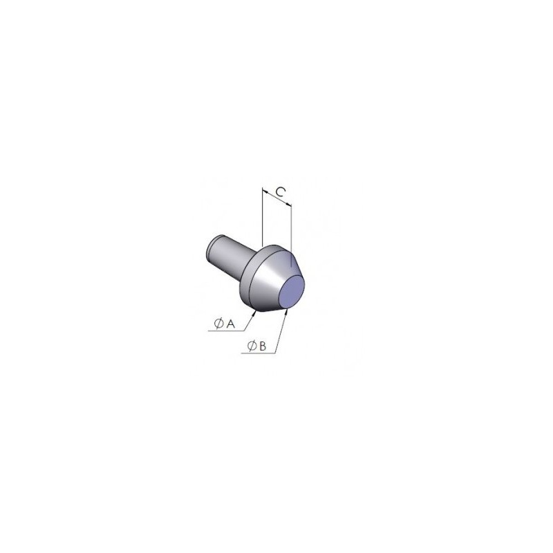 60° ZS REGO-FIX insert center technical drawing