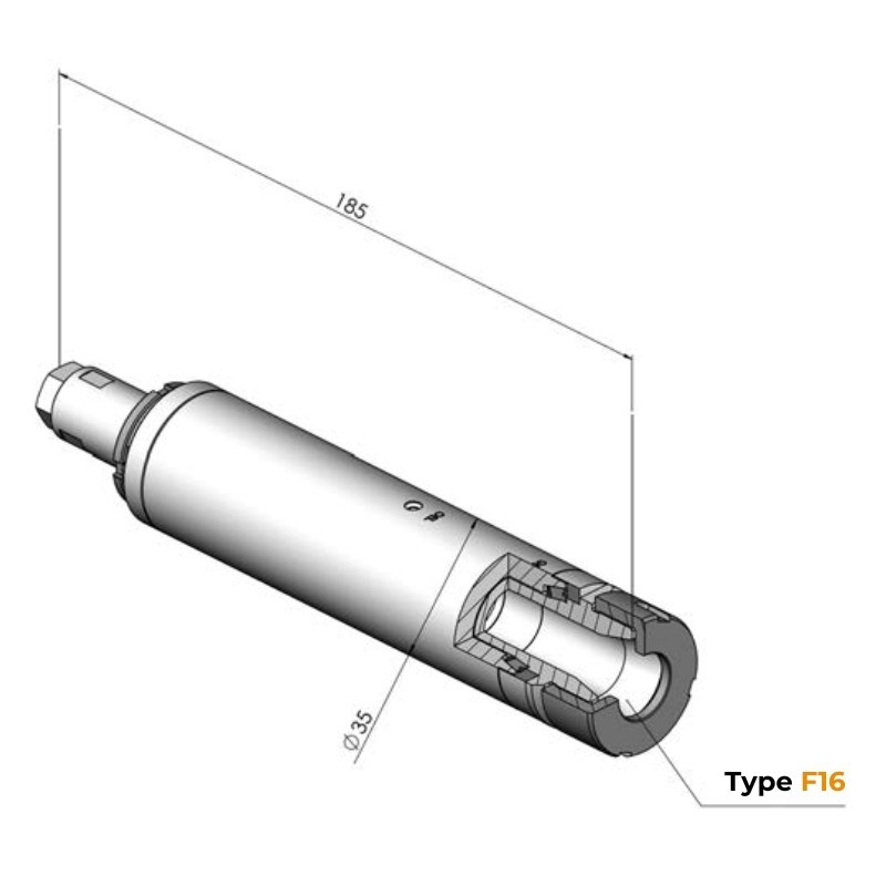 Mechanische Spindel Typ F16 Ø35 | GEPY